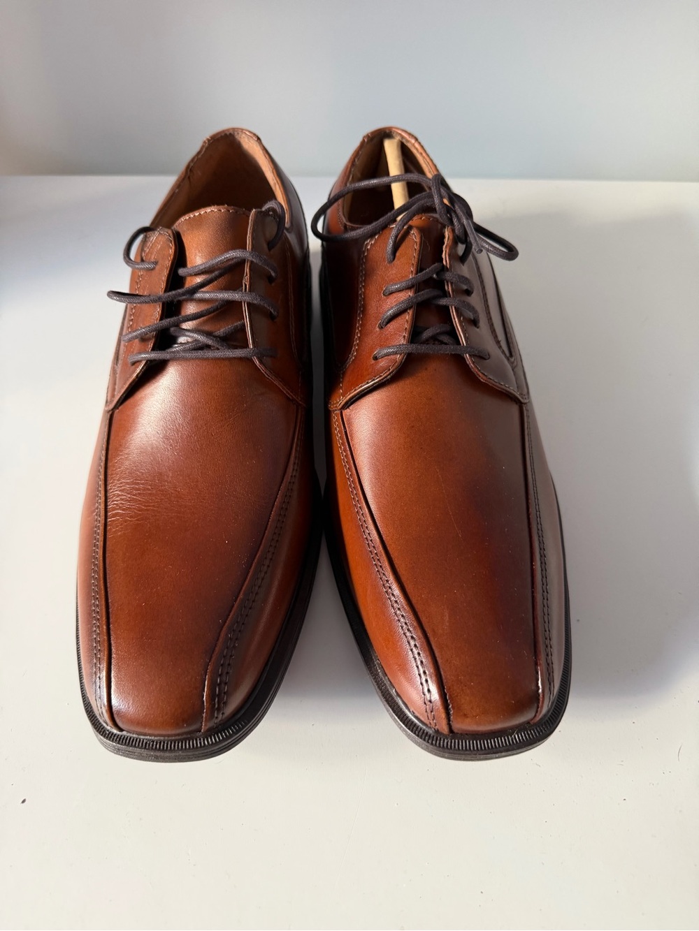 G.H. Bass & Co. Brown Leather Derby Oxfords